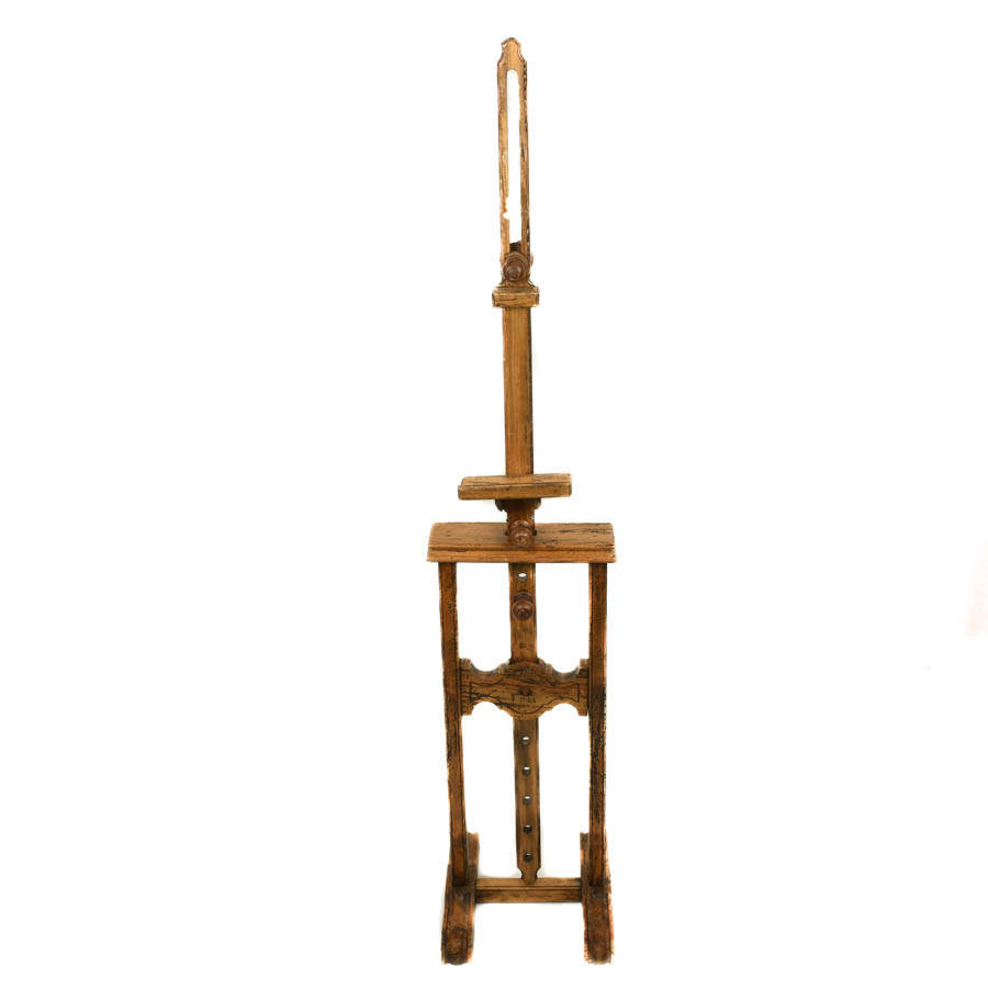 French Rustic Adjustable Wooden Easel-1