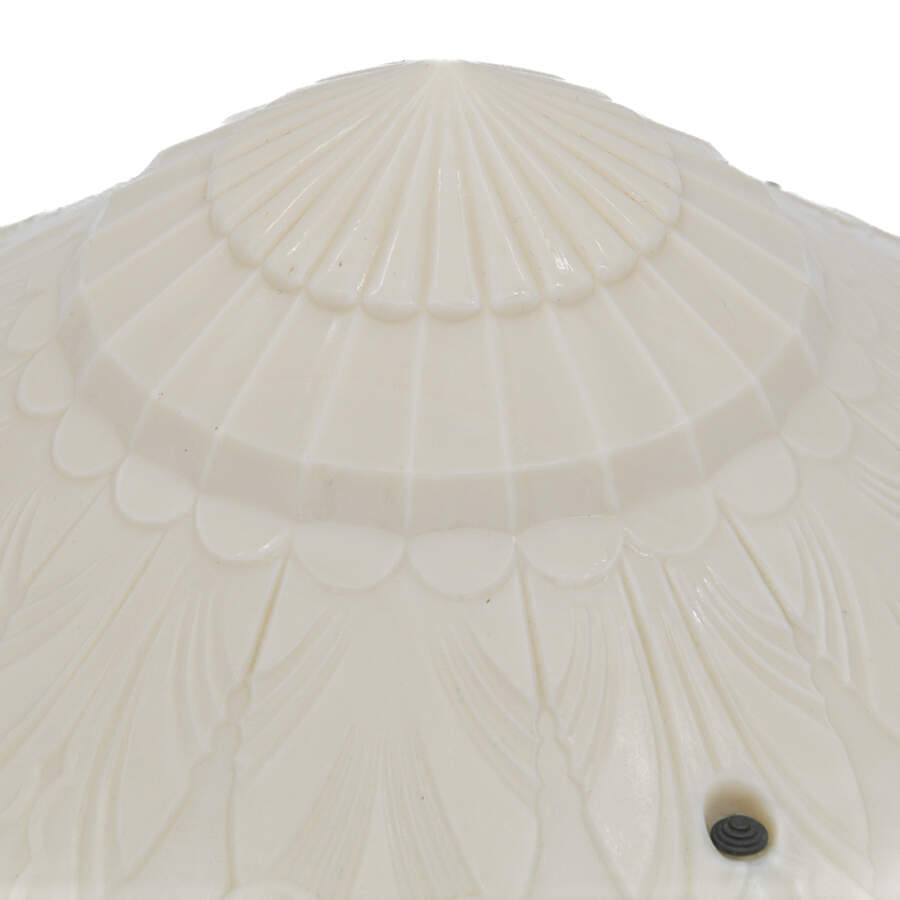 Art Deco Custard Uranium Glass Hanging Ceiling Light-3