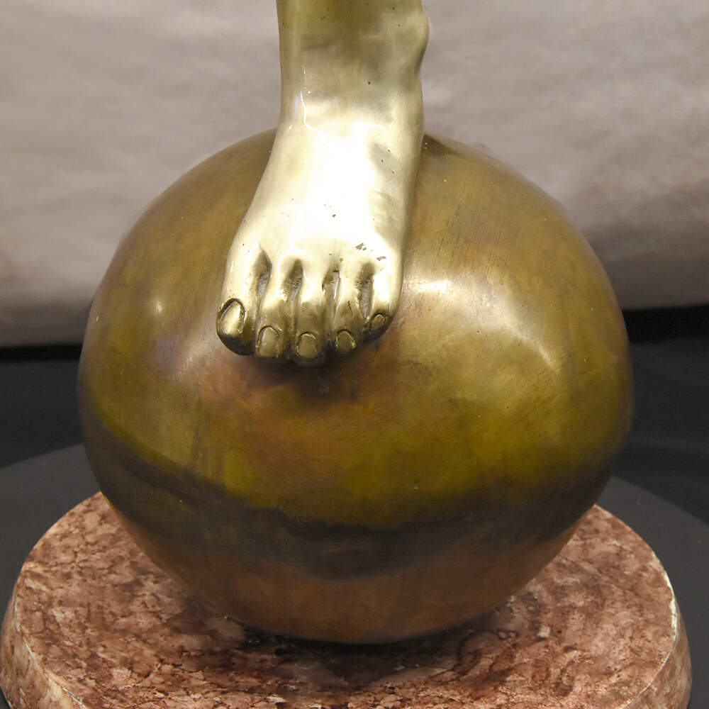 Lifesize Bronze Putti Sculpture in the Style of Auguste Moreau-8