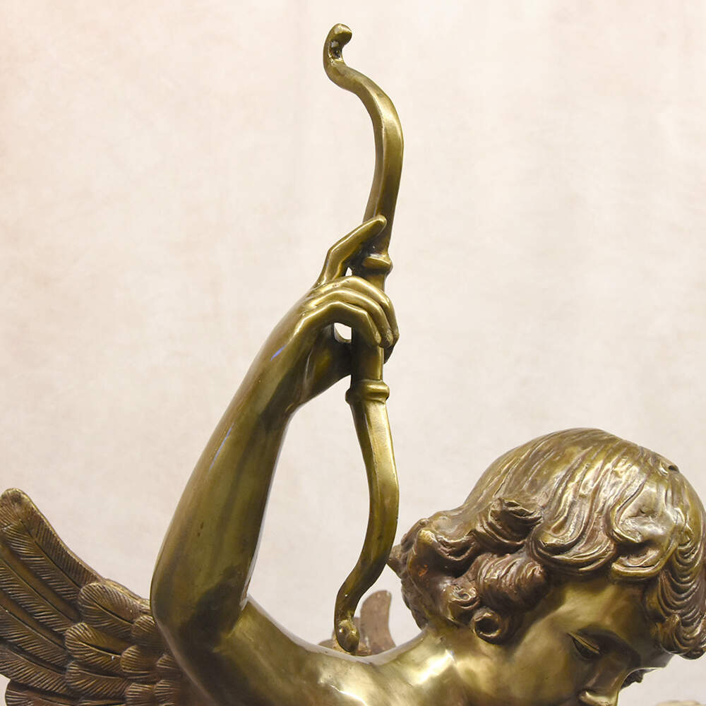 Lifesize Bronze Putti Sculpture in the Style of Auguste Moreau-7