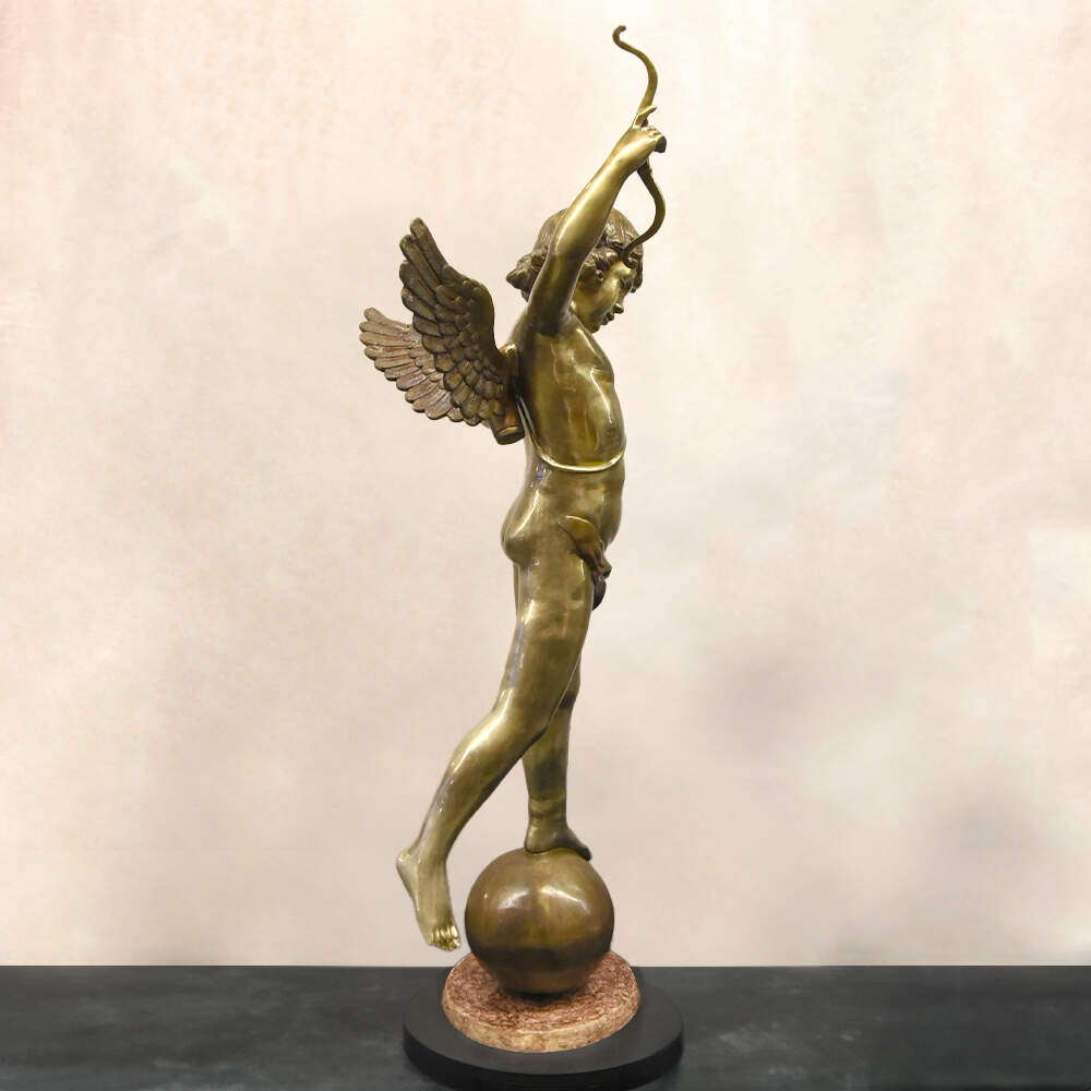 Lifesize Bronze Putti Sculpture in the Style of Auguste Moreau-4
