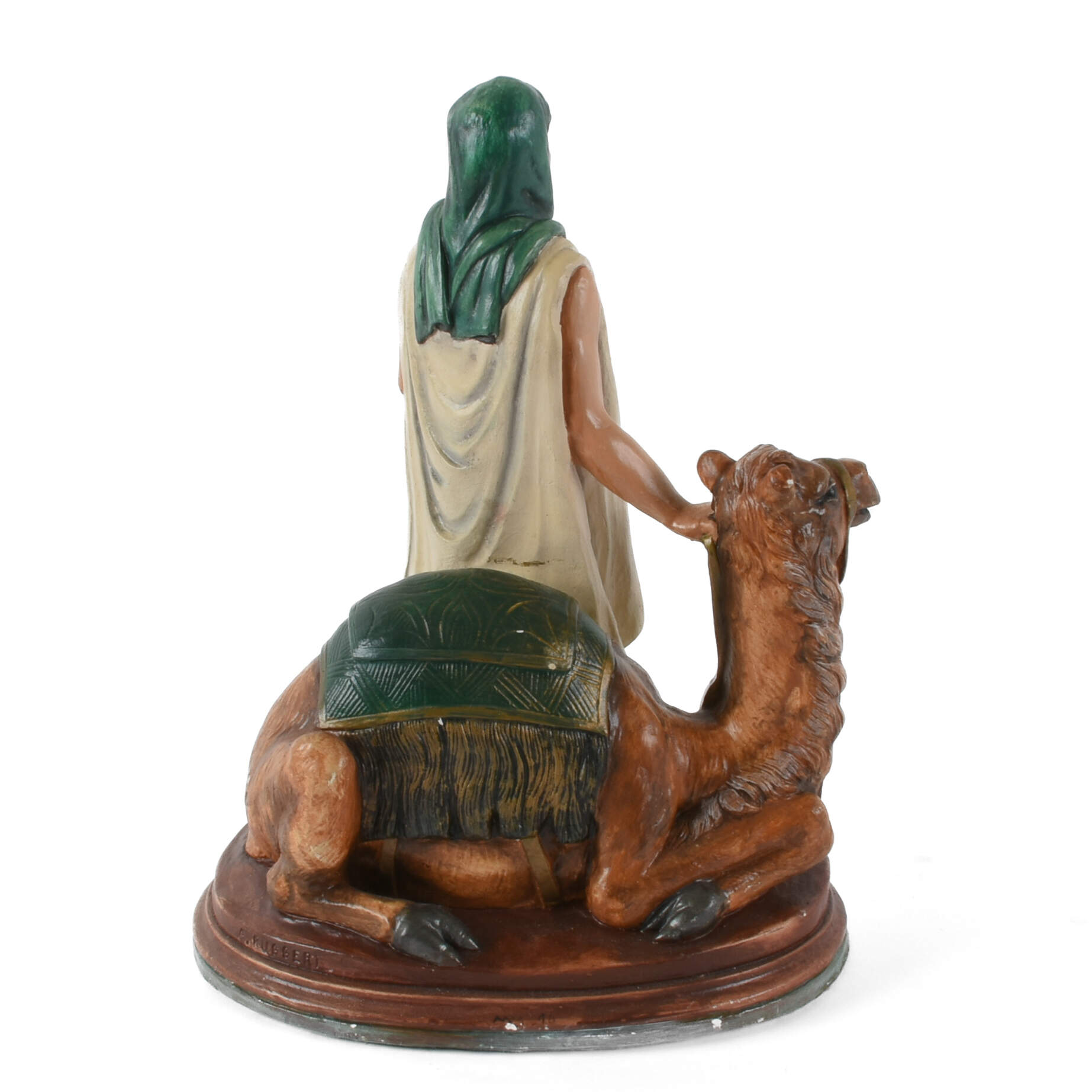 Bianchi G. Ruggeri Painted Nativity Balthasar Magi Figure-4