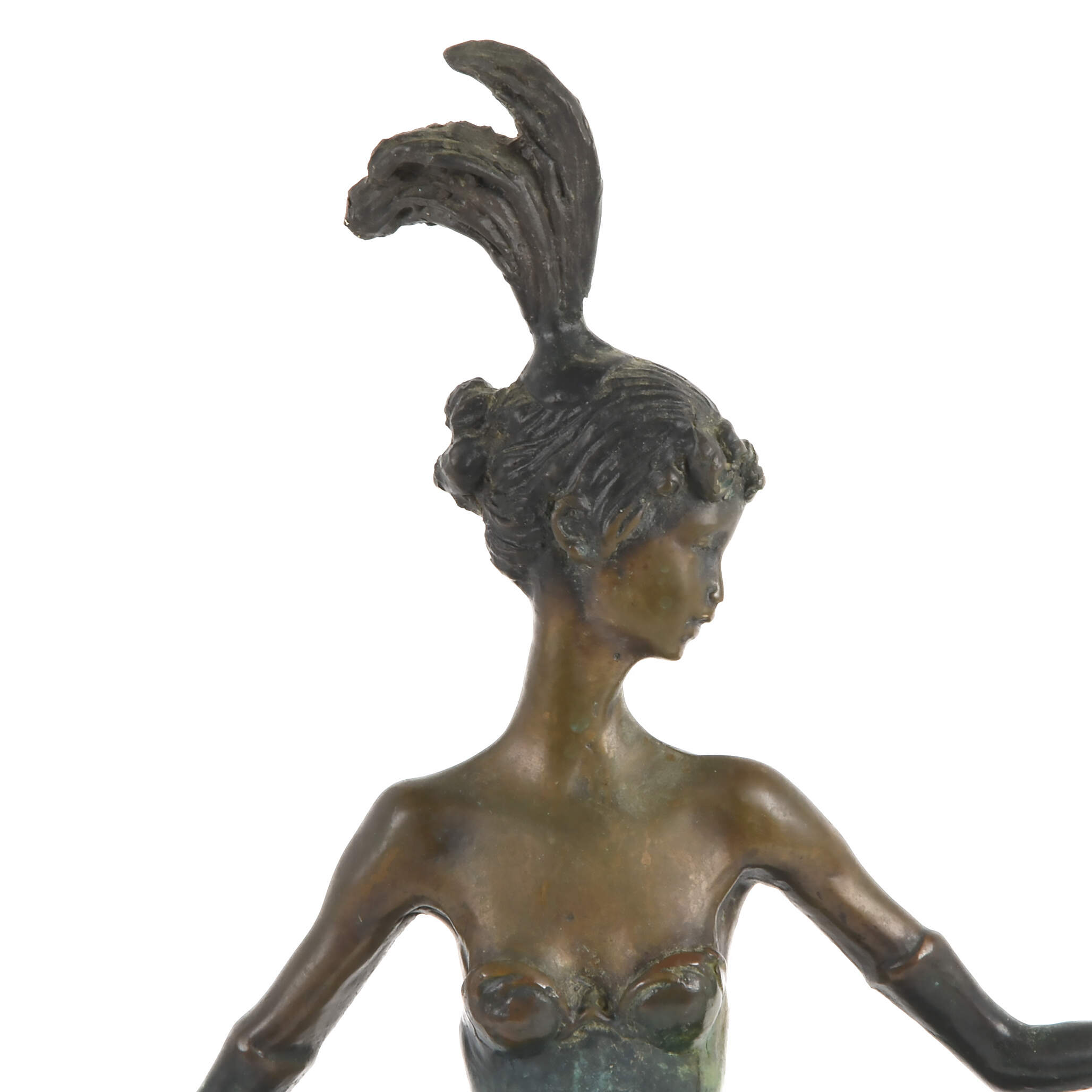 French "Sophistication" Bronze Statue After Louis Icart-3