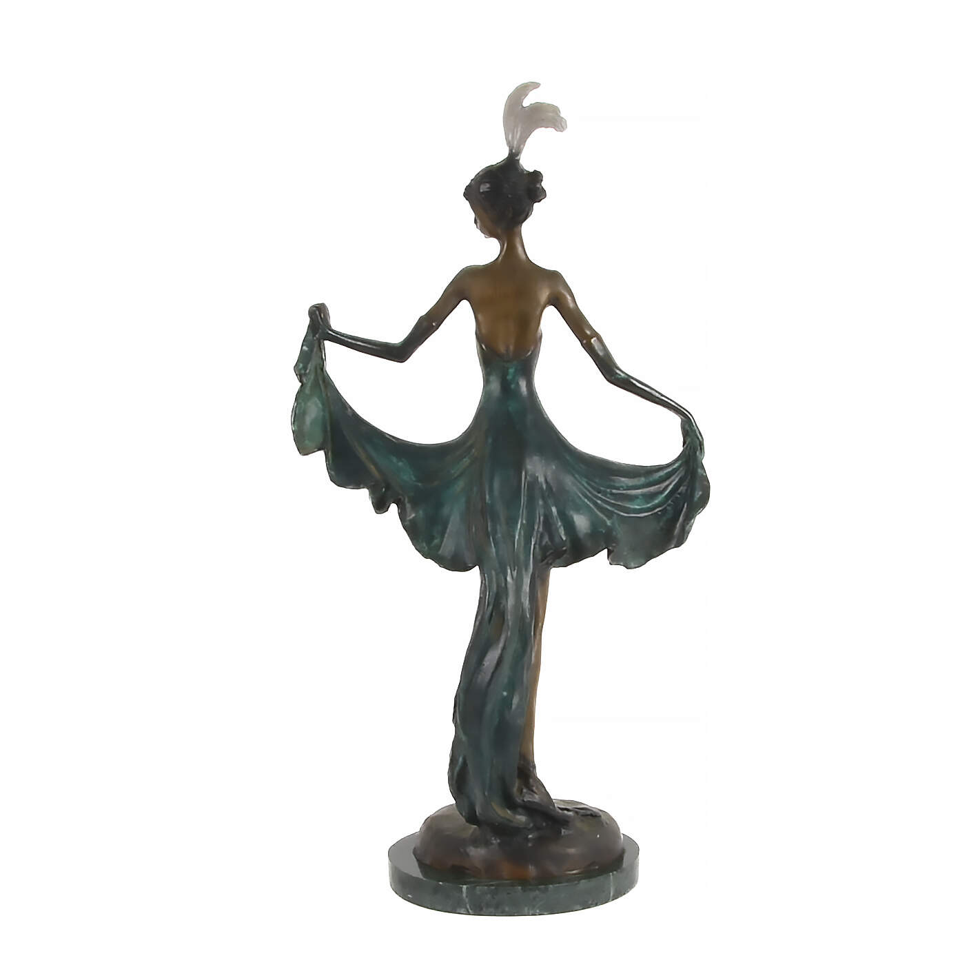 French "Sophistication" Bronze Statue After Louis Icart-2