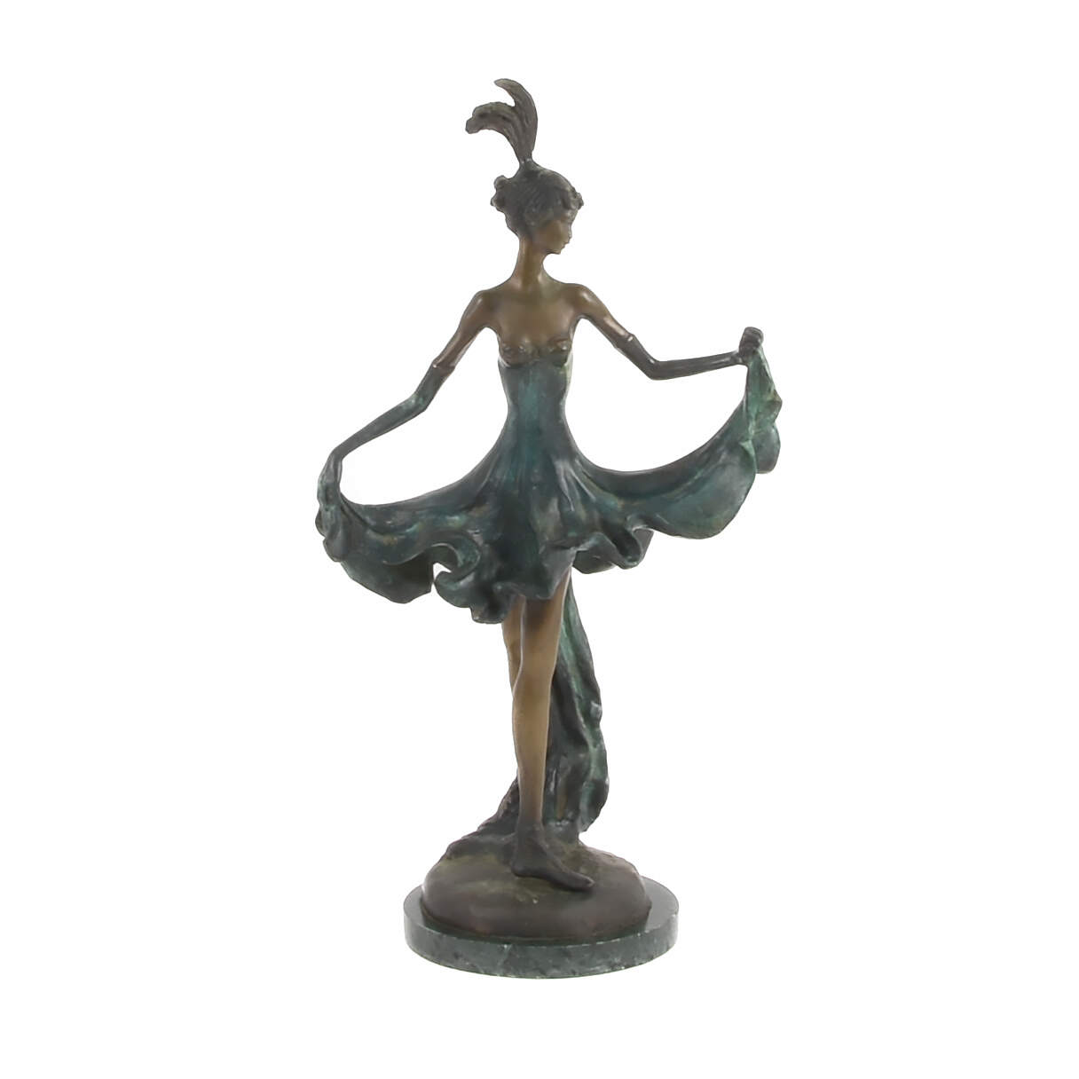 French "Sophistication" Bronze Statue After Louis Icart-1