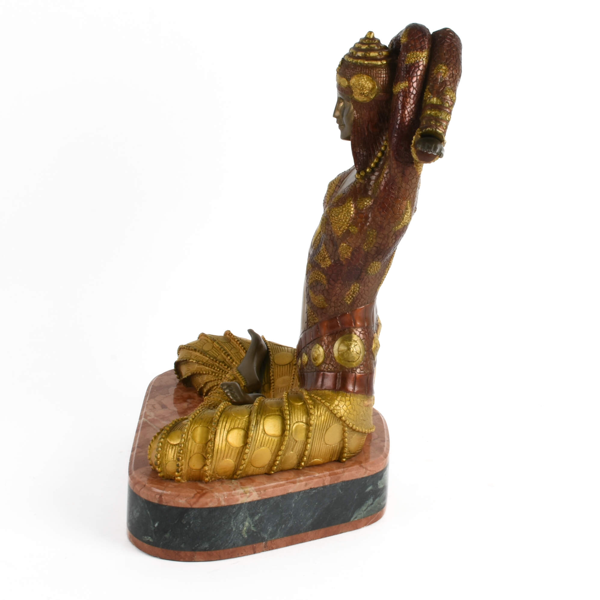 "Temple of the Goddess" Bronze After Dimitri Chiparus-4