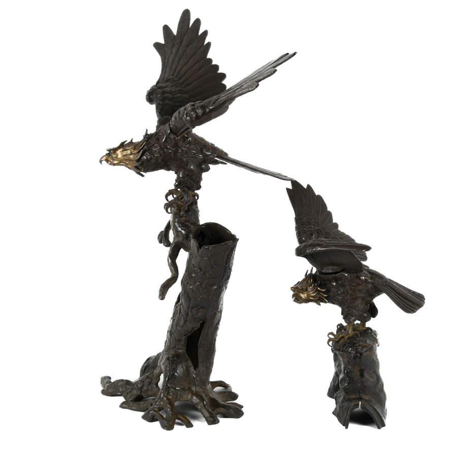 Oversized Bronze Eagle Sculpture-2