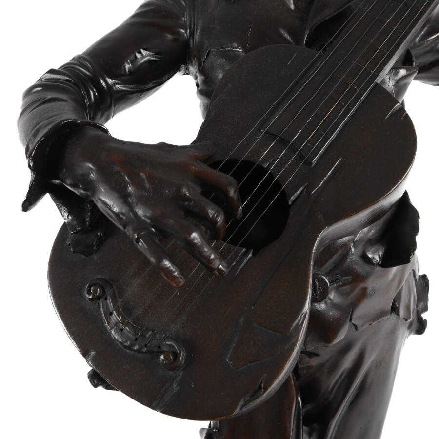 Antique Carved Wood Sculpture Signed by Gino Rinaldi-9
