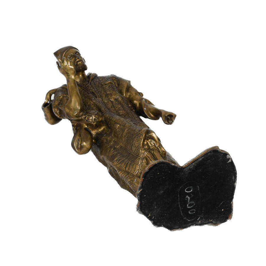 Nomadic Storyteller Brass Sculpture-8