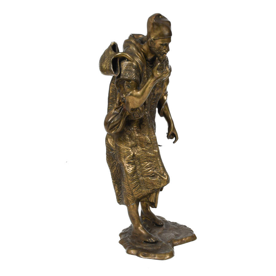 Nomadic Storyteller Brass Sculpture-6