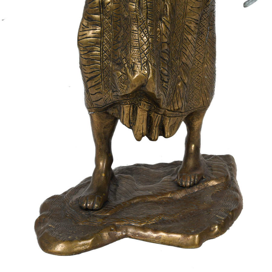 Nomadic Storyteller Brass Sculpture-3