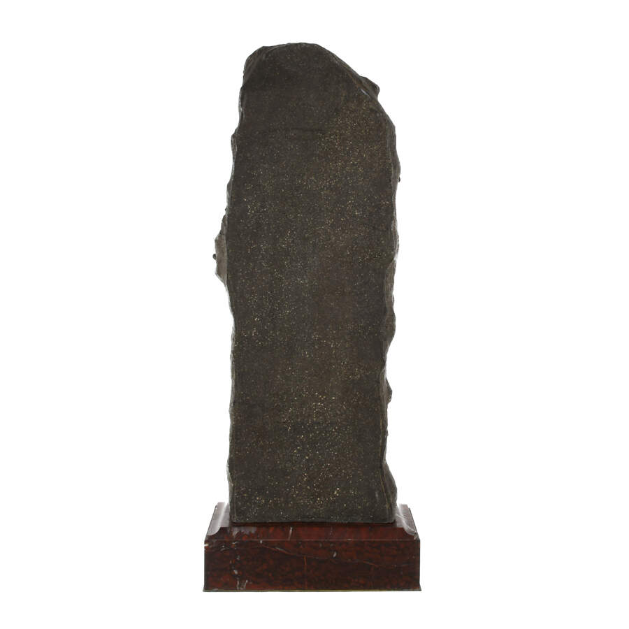 Cast Spelter "La Cigale" Nude Statue on Rough Marble Base-7