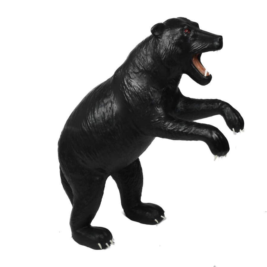 Antique Life-Size Potawatomi Black Bear Statue-15