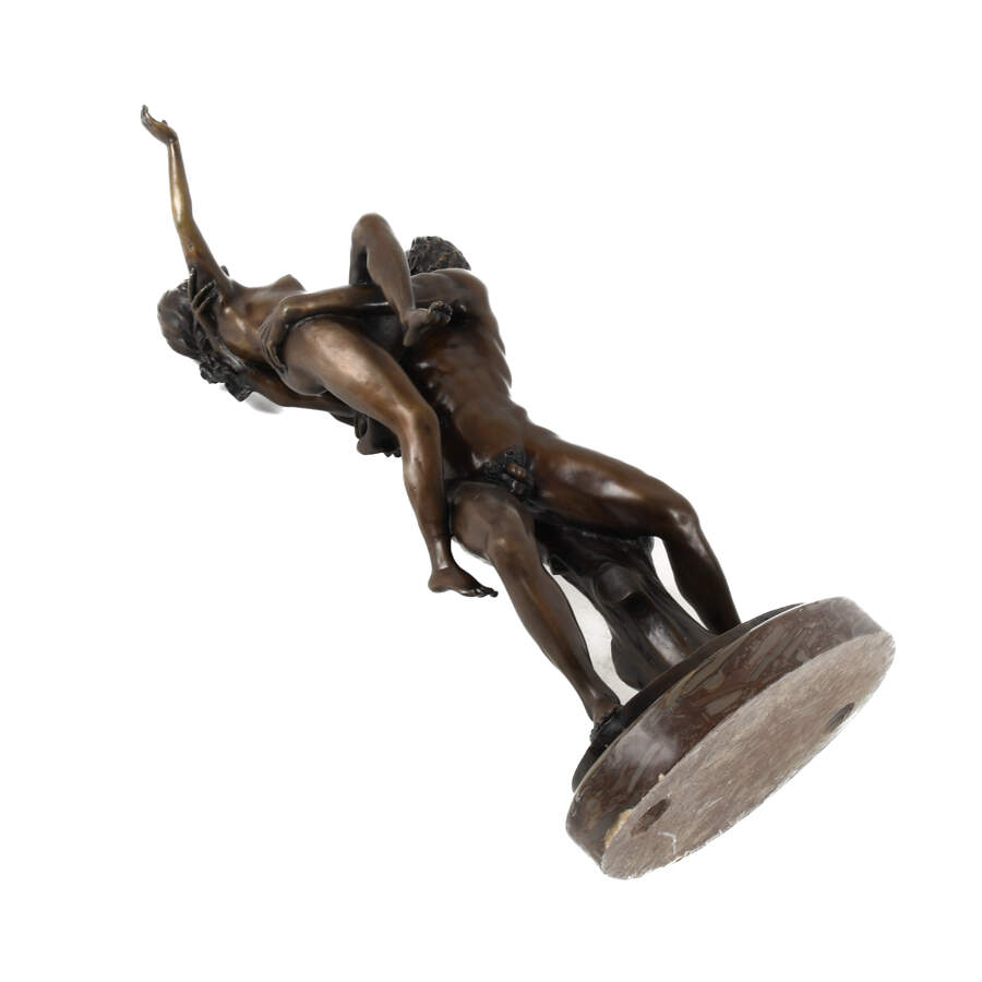 Antique Abduction of the Sabine Women Bronze Sculpture-7