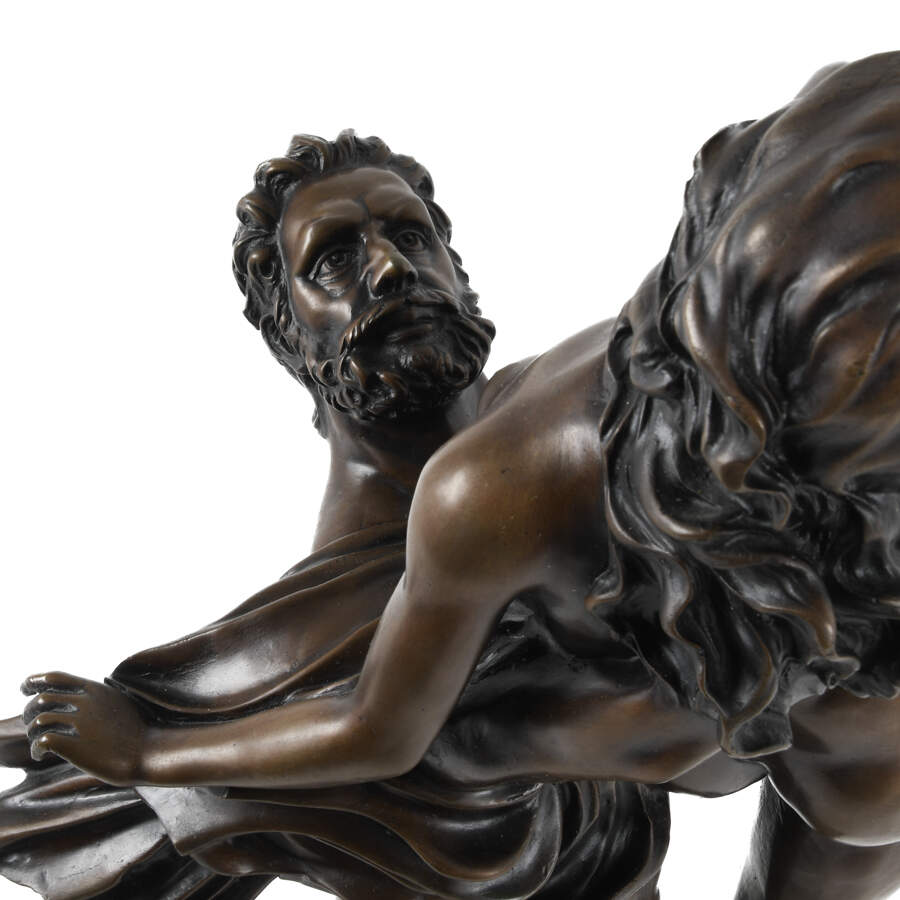 Antique Abduction of the Sabine Women Bronze Sculpture-5