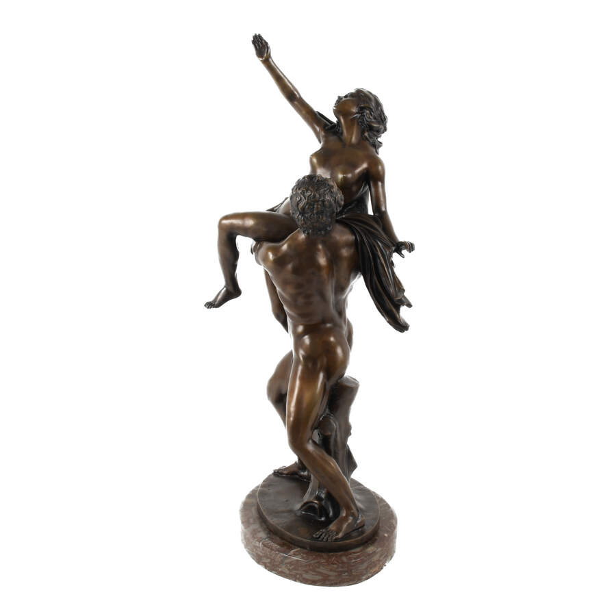 Antique Abduction of the Sabine Women Bronze Sculpture-3