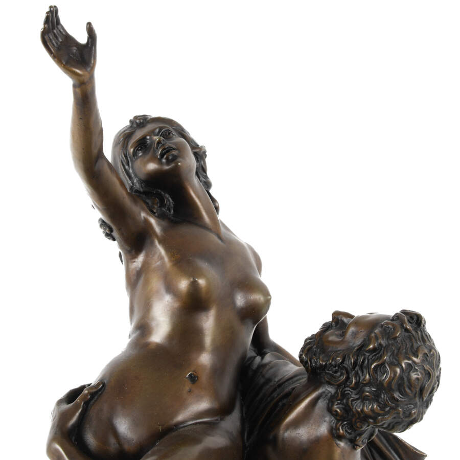 Antique Abduction of the Sabine Women Bronze Sculpture-2