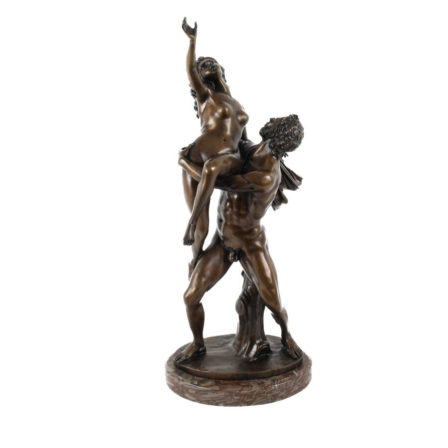 Antique Abduction of the Sabine Women Bronze Sculpture-1