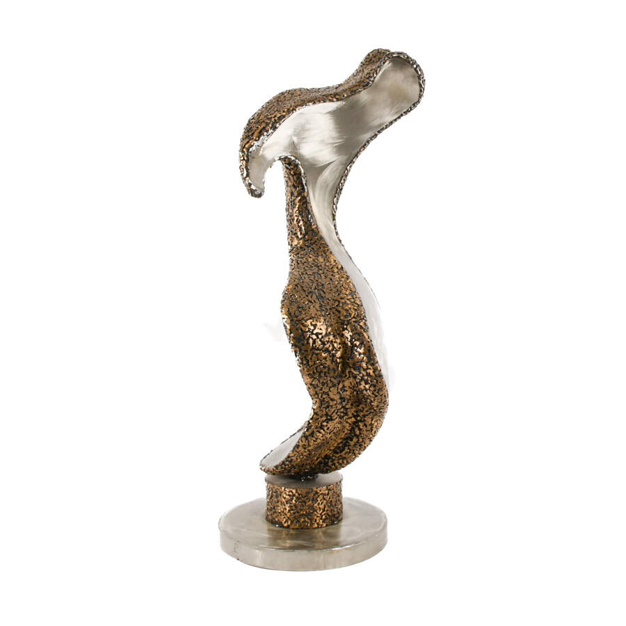 Signed Abstract Metal Sculpture-7