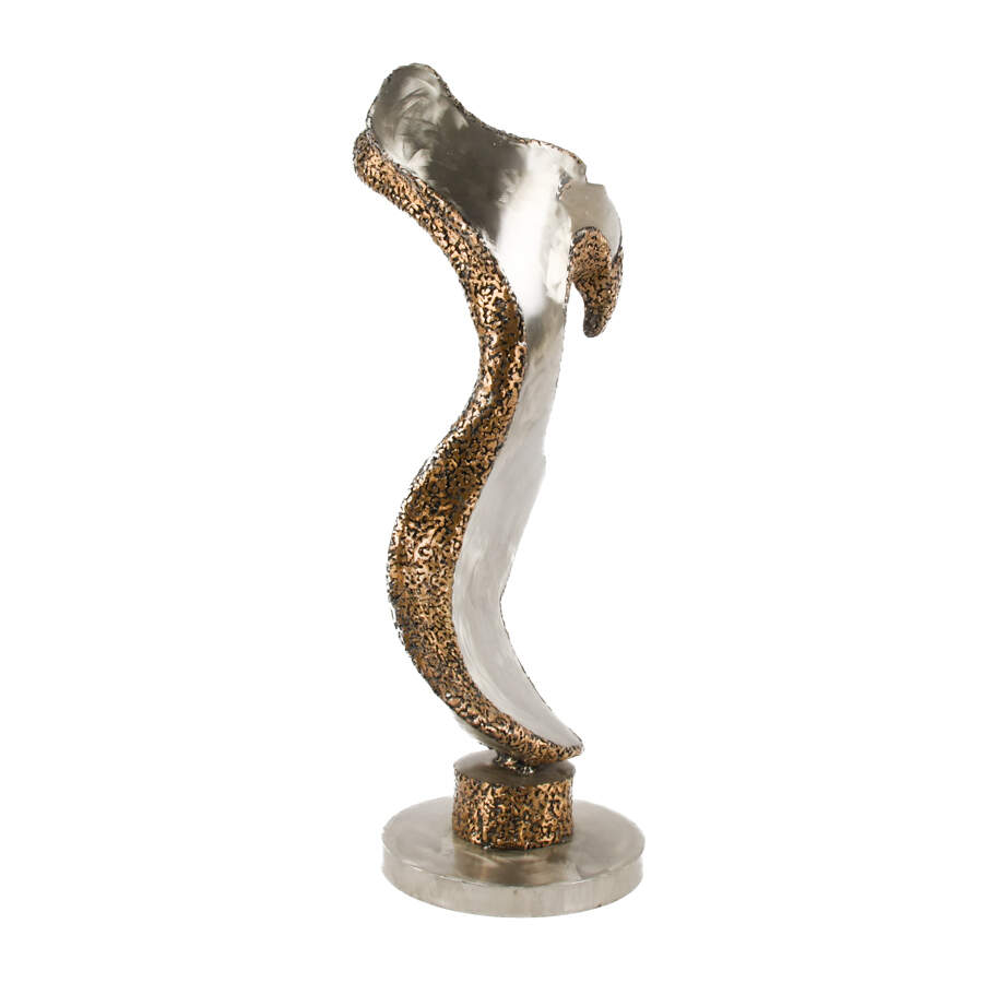 Signed Abstract Metal Sculpture-5