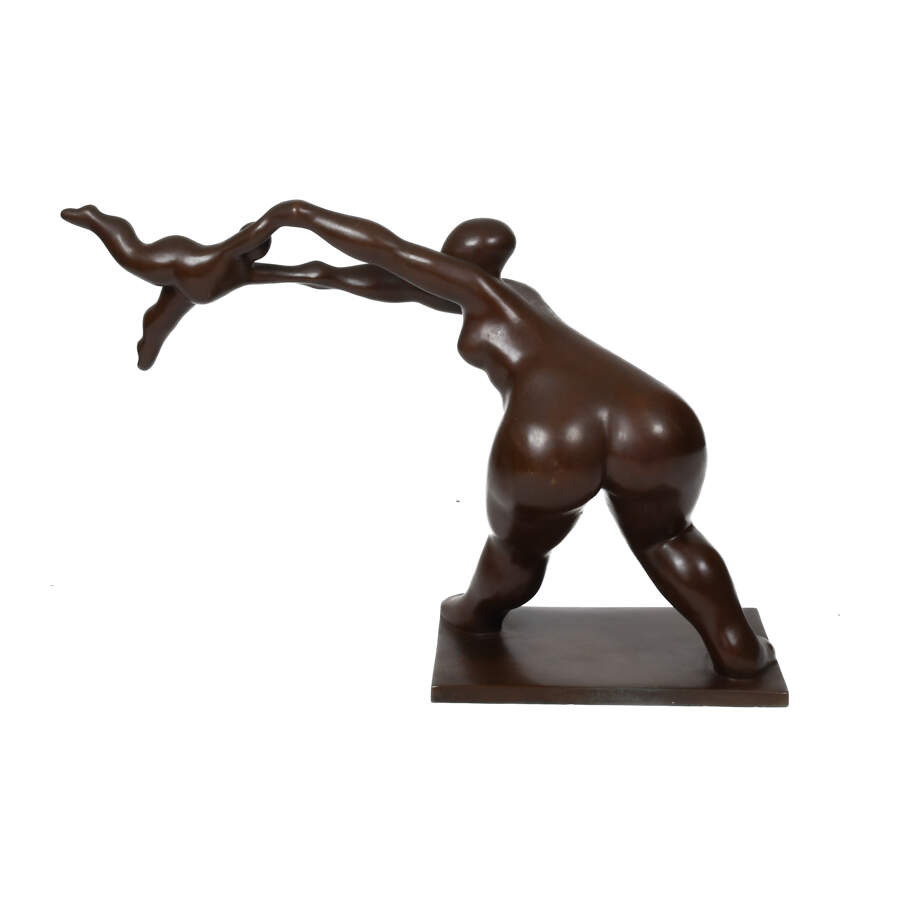 Julio Maragall (1936) Bronze Figural Grouping Limited-Edition 6/7 Sculpture-6