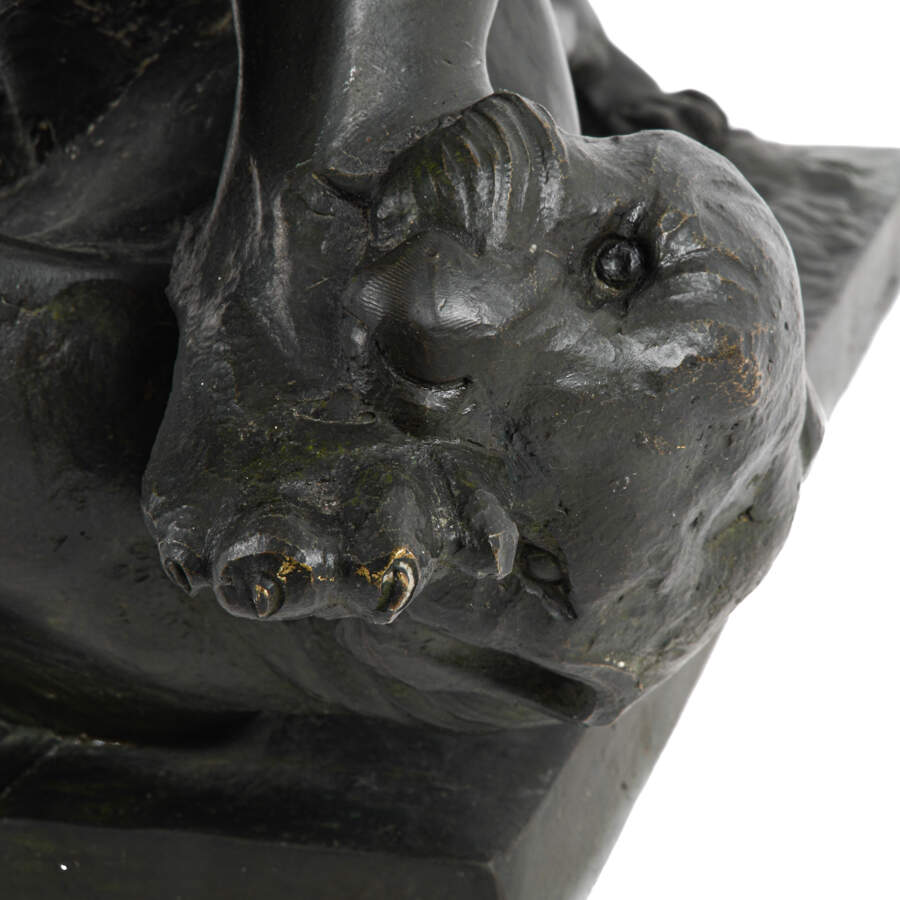 Bronze Tiger Sculpture by Jean M. Gaspar-7