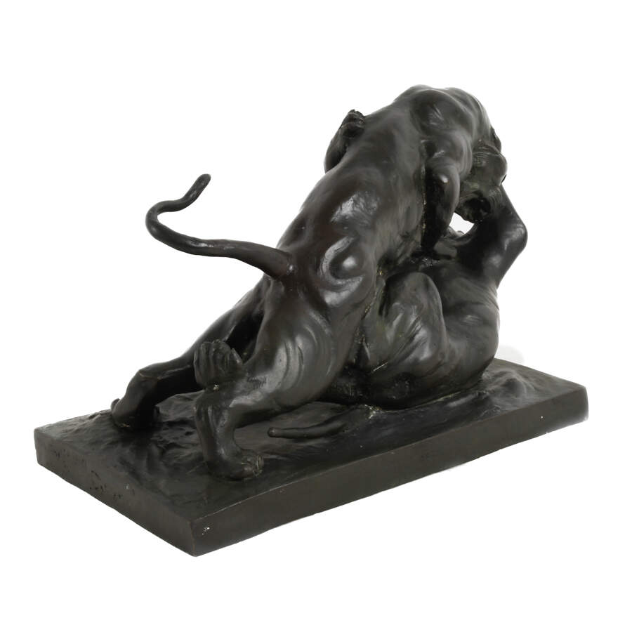 Bronze Tiger Sculpture by Jean M. Gaspar-5