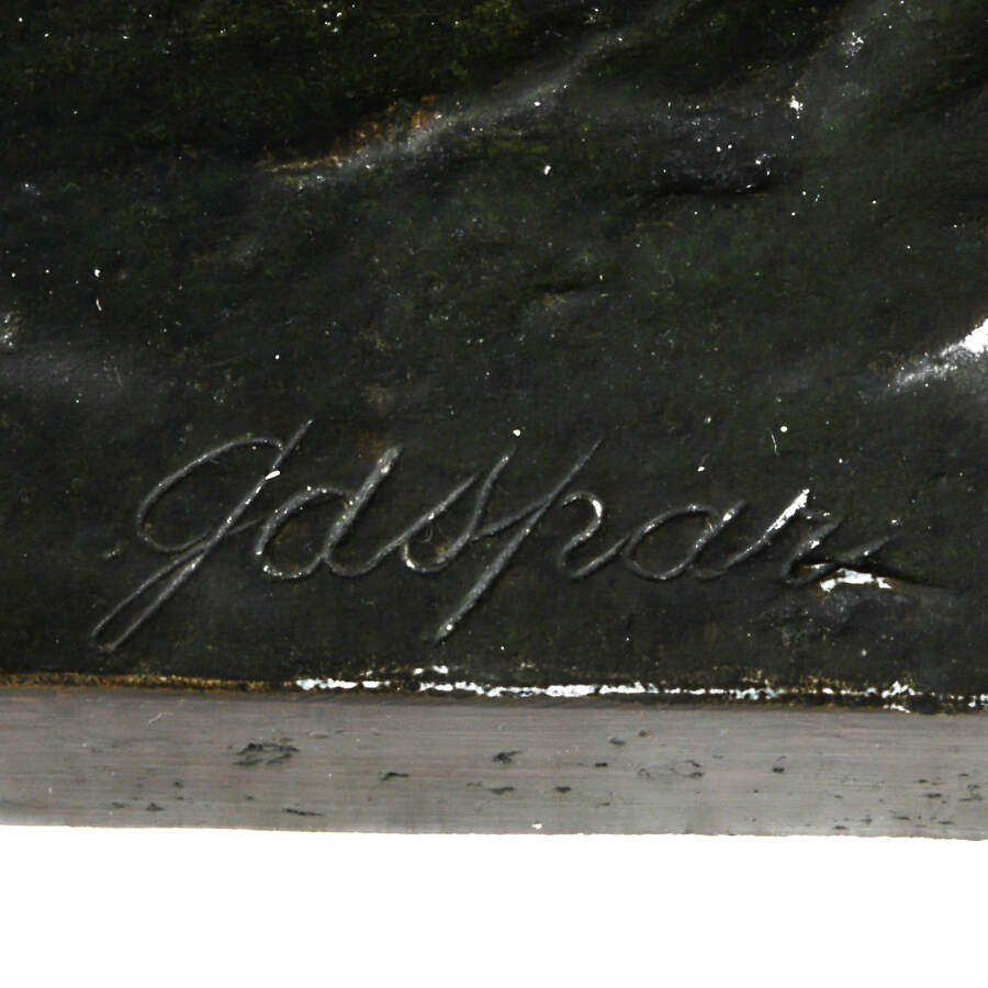 Bronze Tiger Sculpture by Jean M. Gaspar-3