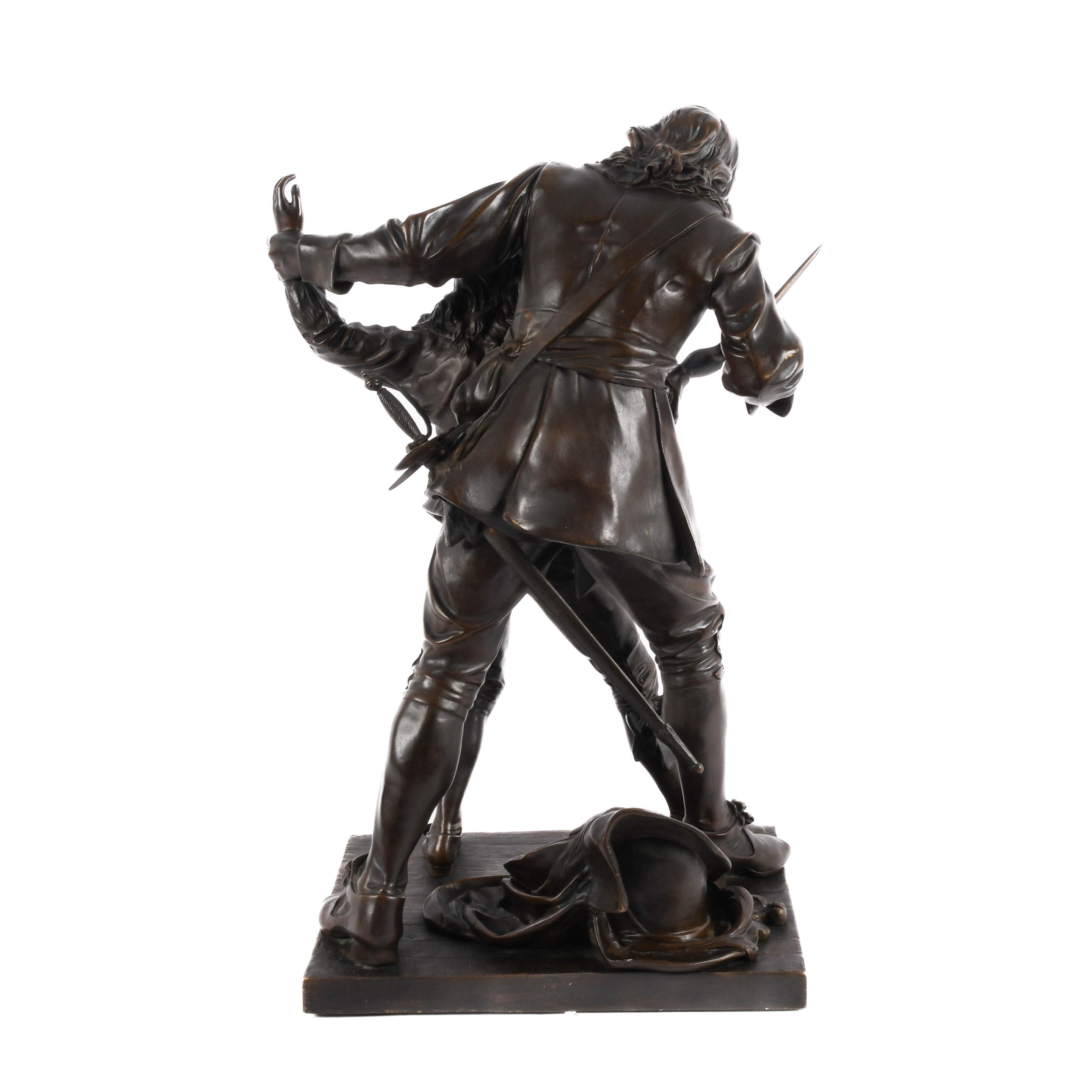 Bronze Sword Lesson Figure After Adrien Étienne Gaudez-6