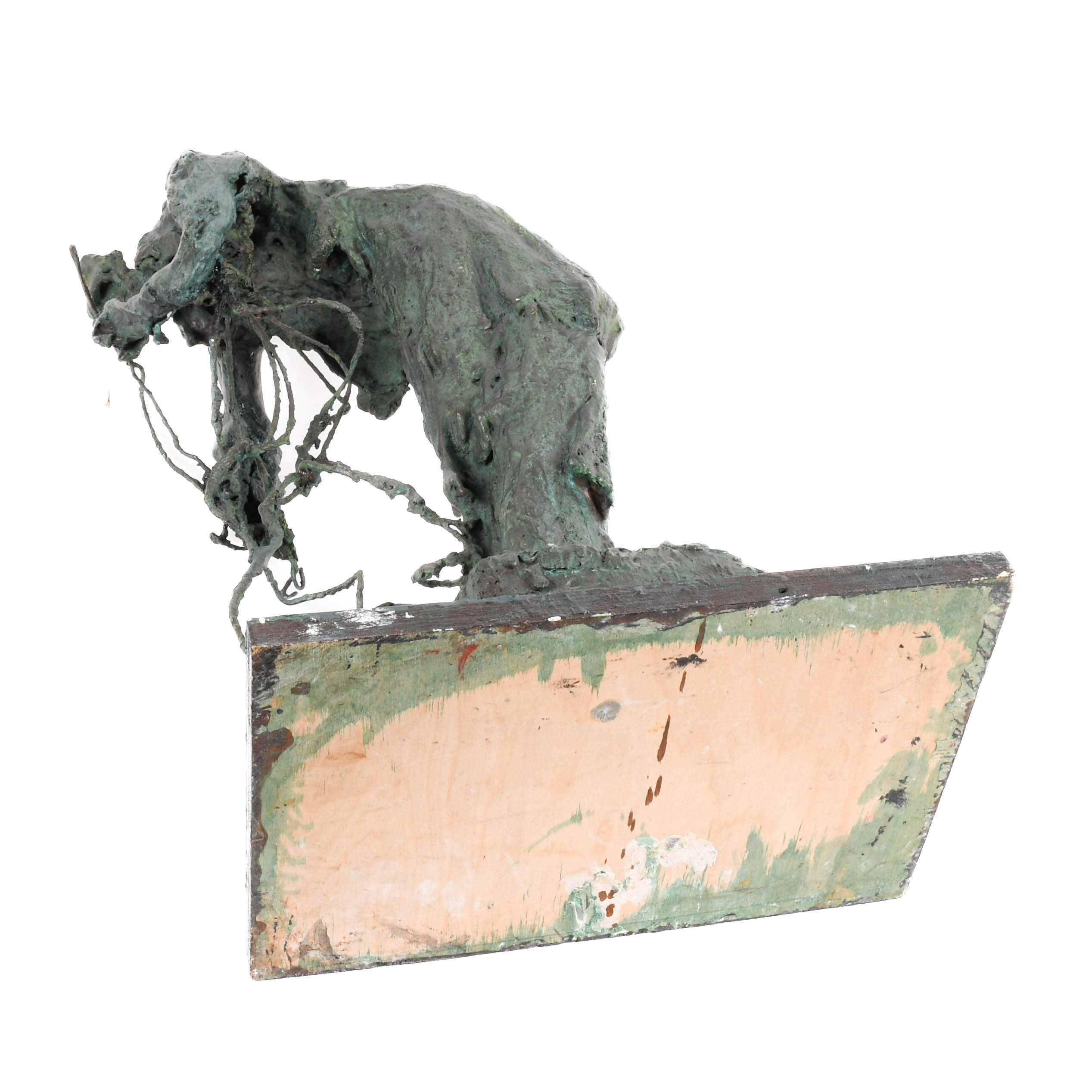 Papier-mâché and Plaster Abstract Figural Statue-7