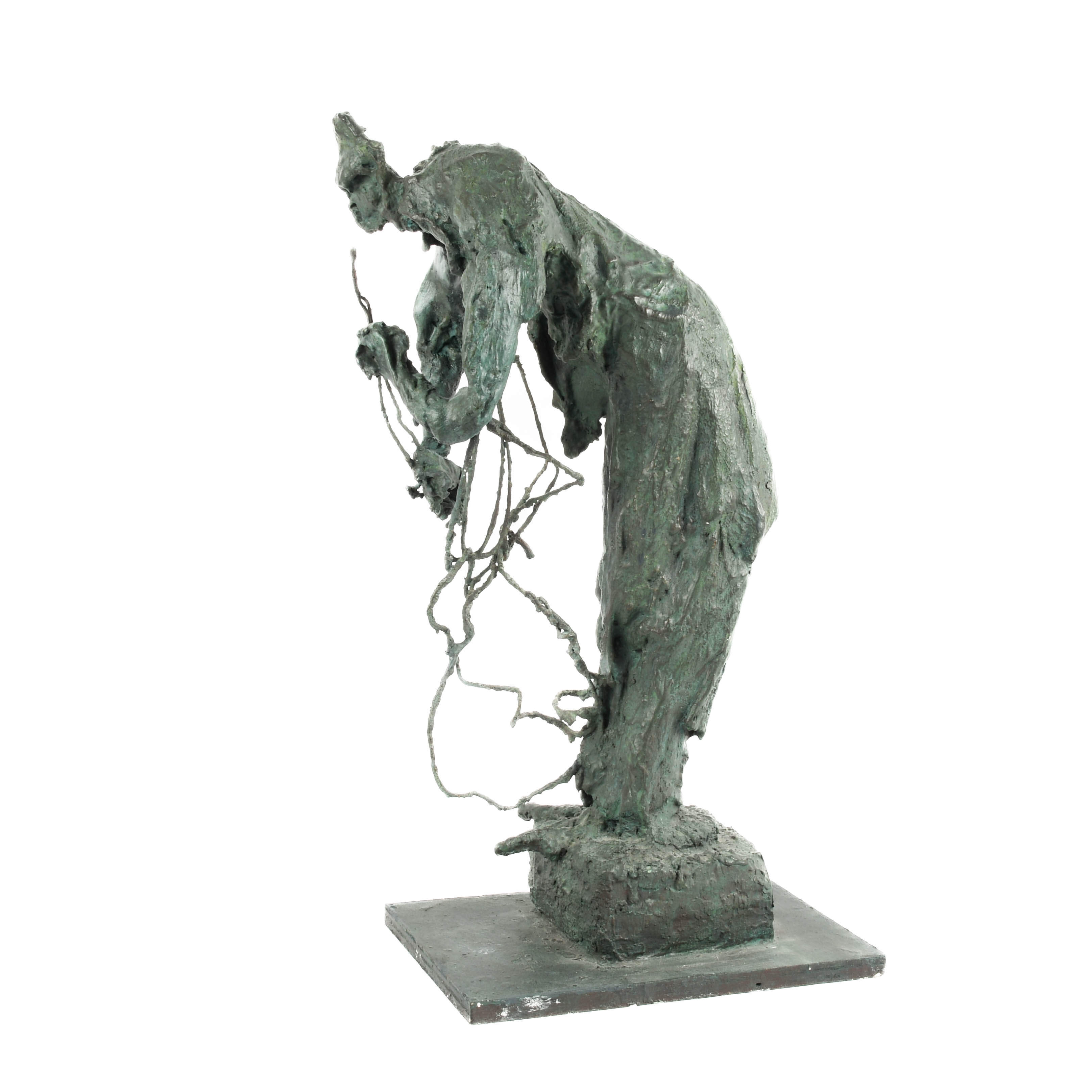 Papier-mâché and Plaster Abstract Figural Statue-3