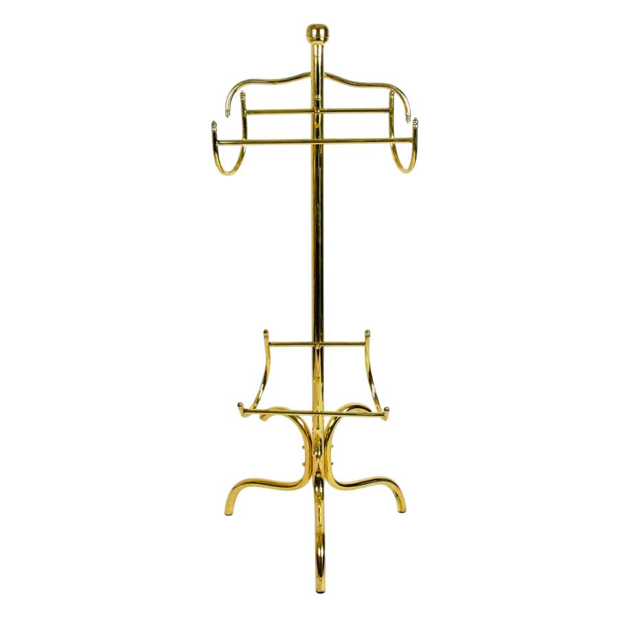Mid-Century Modern Brass Gentleman's Butler-1