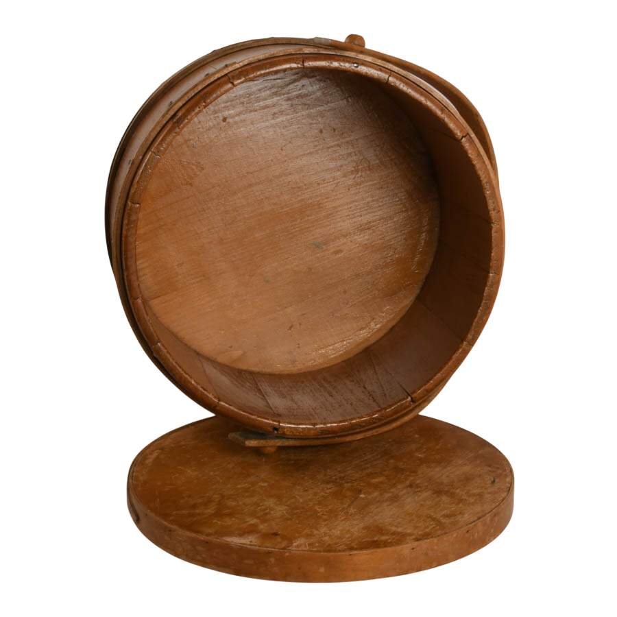 Antique Colonial Wooden Sap Bucket-7