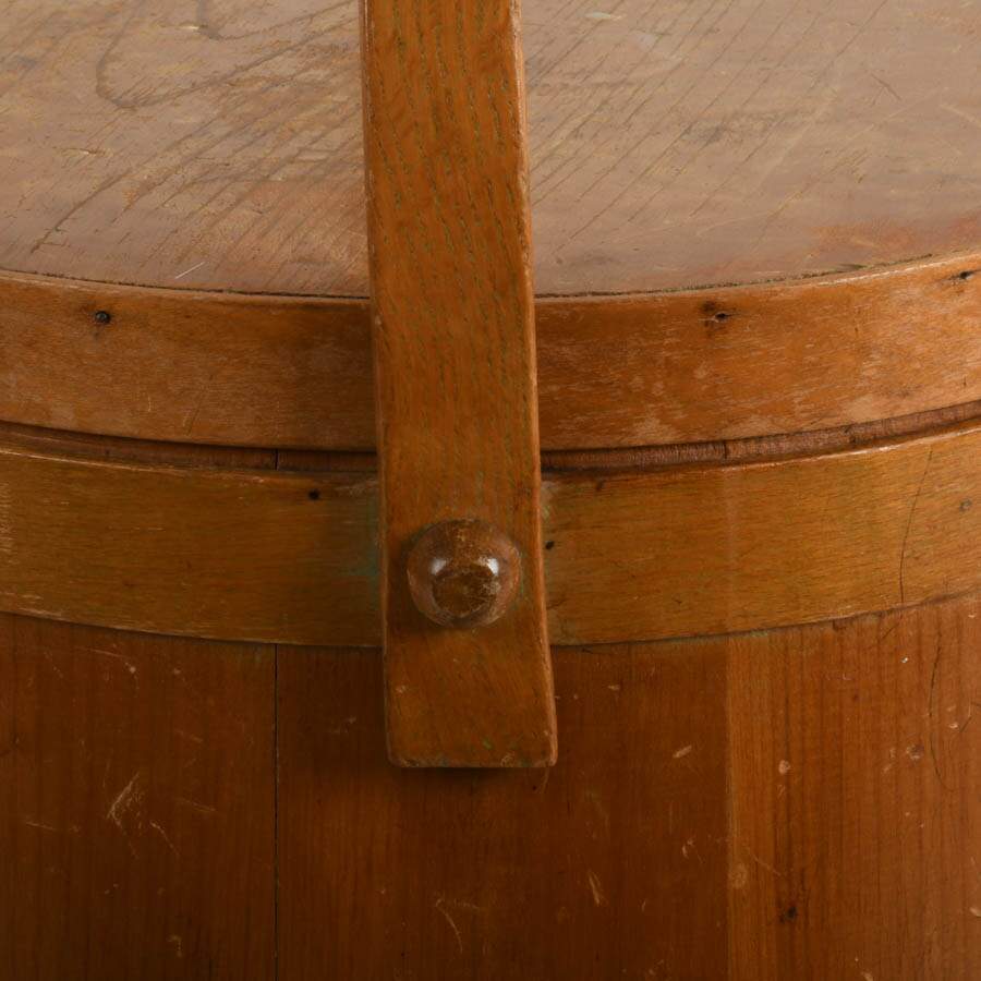 Antique Colonial Wooden Sap Bucket-3