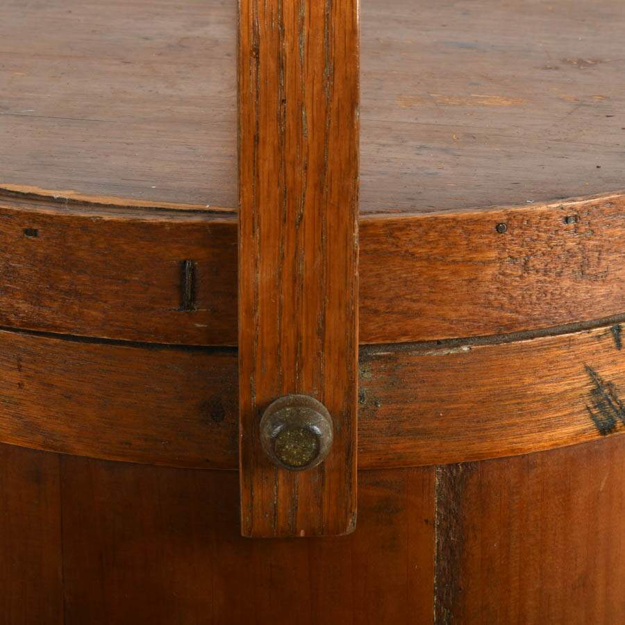 Antique Large Firkin Sugar Bucket-5