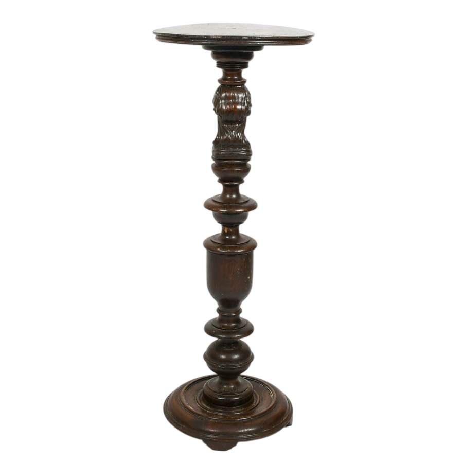 Antique Romanesque Mahogany Stand-4