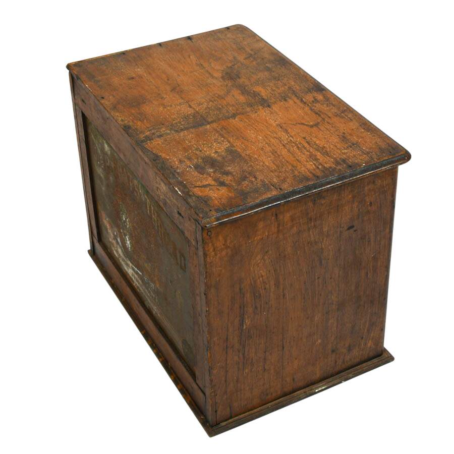 Antique Walnut J&P Coats Spool Cabinet-8
