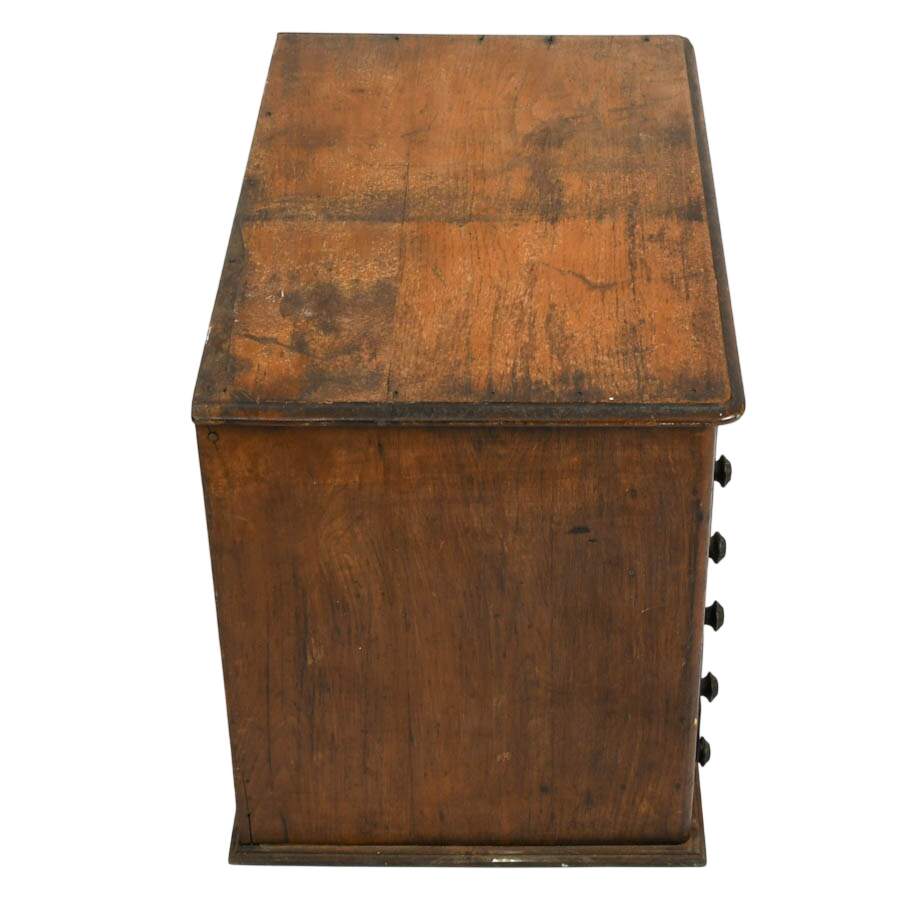 Antique Walnut J&P Coats Spool Cabinet-5
