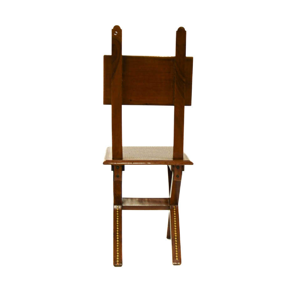 Antique Italian Inlaid Side Chair-5