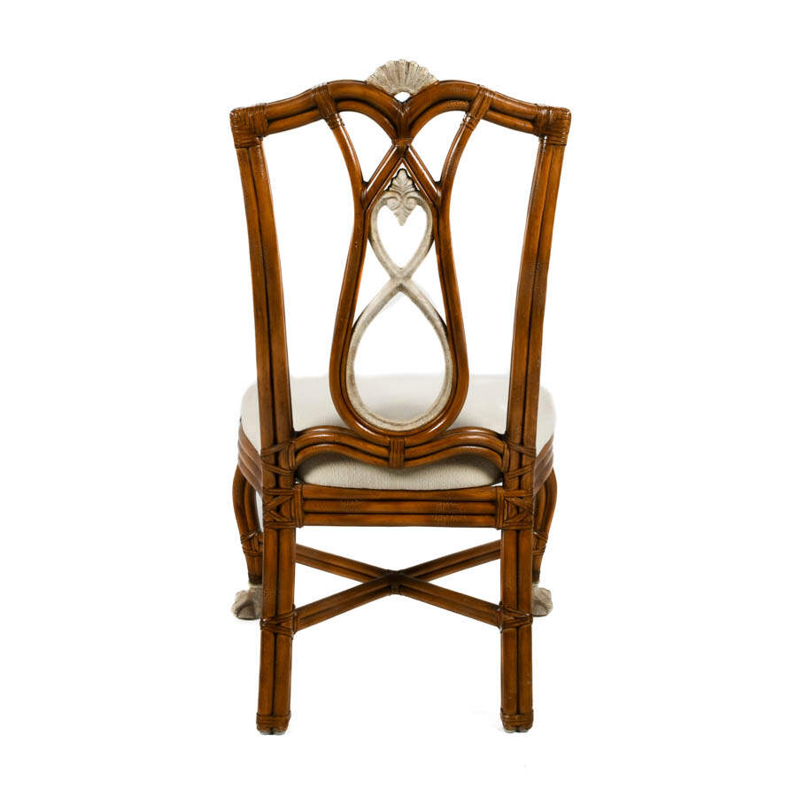 Casa Stradivari Bamboo and Rattan Ball-in-Claw Dining Chair-7