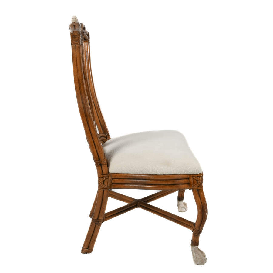 Casa Stradivari Bamboo and Rattan Ball-in-Claw Dining Chair-6
