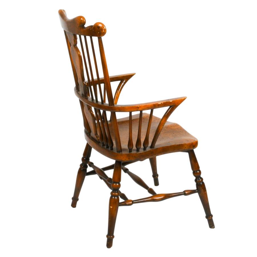 Antique Maple Burlwood Windsor Chair-8
