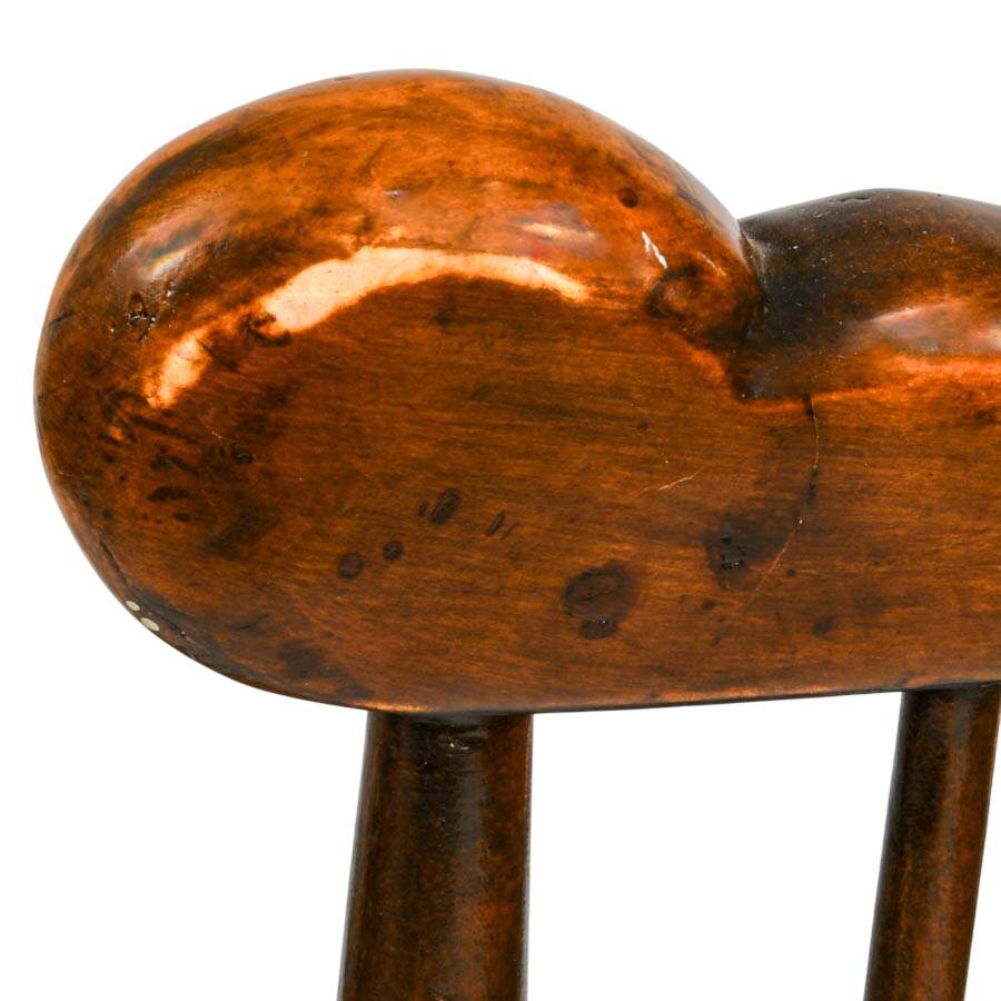 Antique Maple Burlwood Windsor Chair-5
