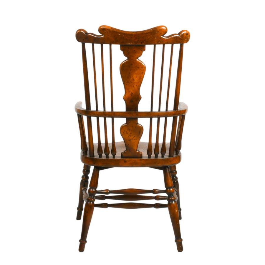 Antique Maple Burlwood Windsor Chair-3