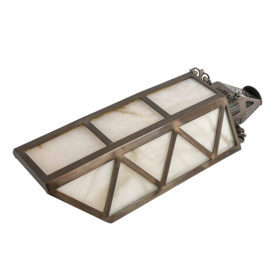 Brass and Alabaster Wall Shade-3