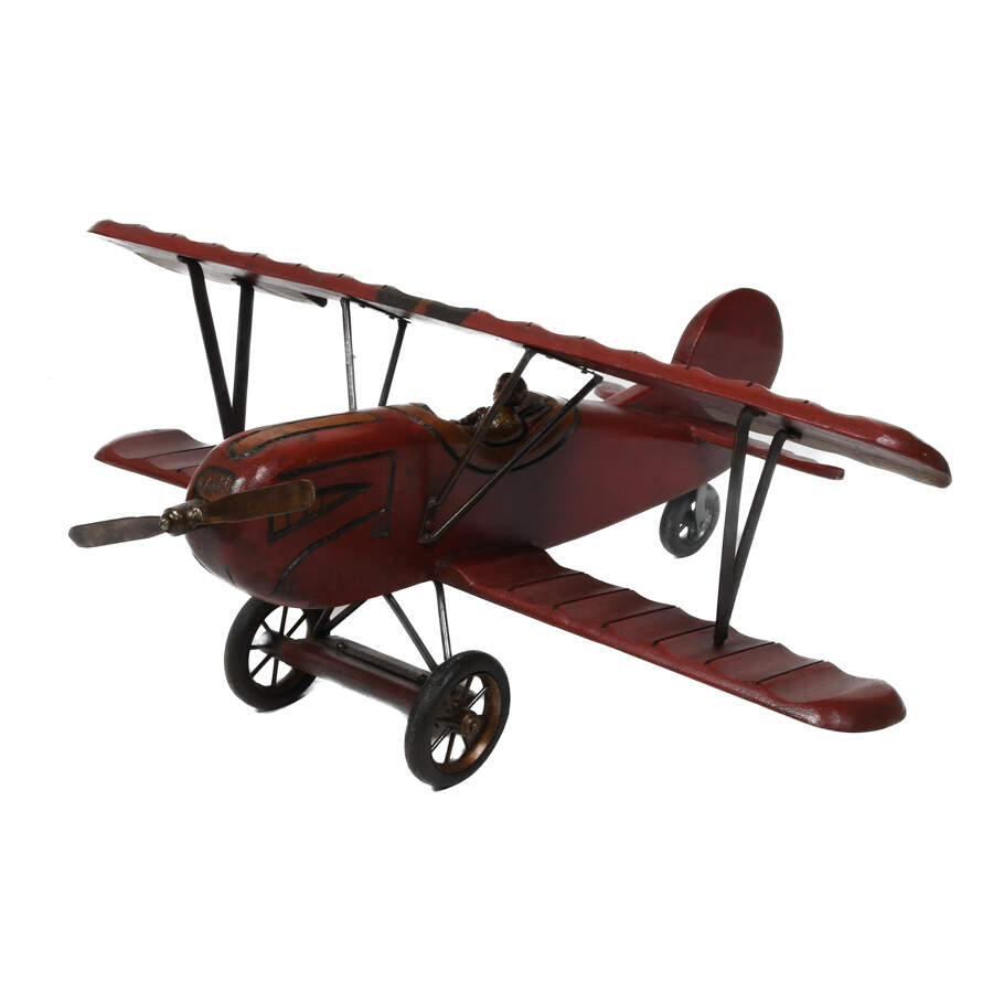 Decorative Accent Fighter Airplane and Pilot Display Model-3