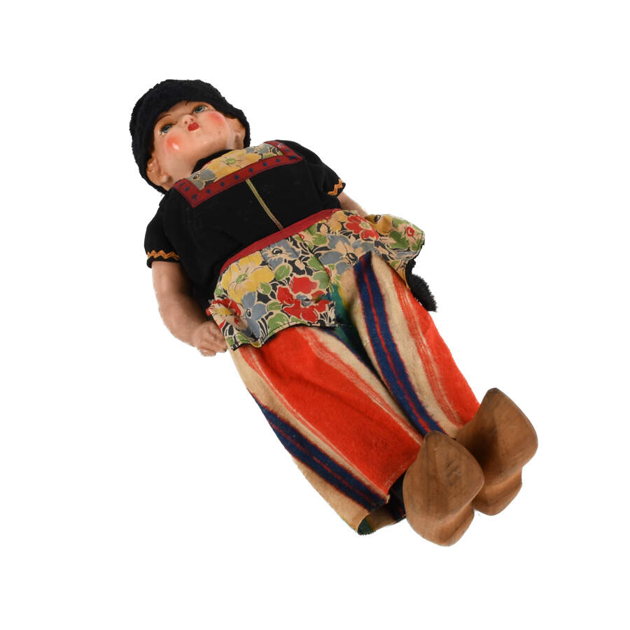 WWII Mechanical Walking Dutch Girl Doll-7