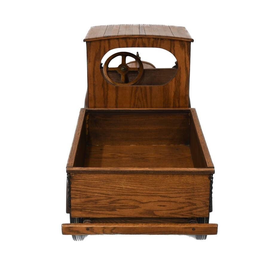 Antique Life-Size Wooden Oak Model T Toy Truck-7