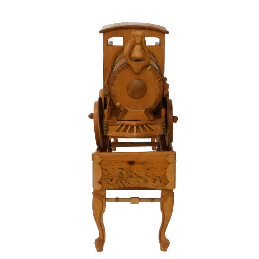 Lifesize Wooden Model Train on Stand-4