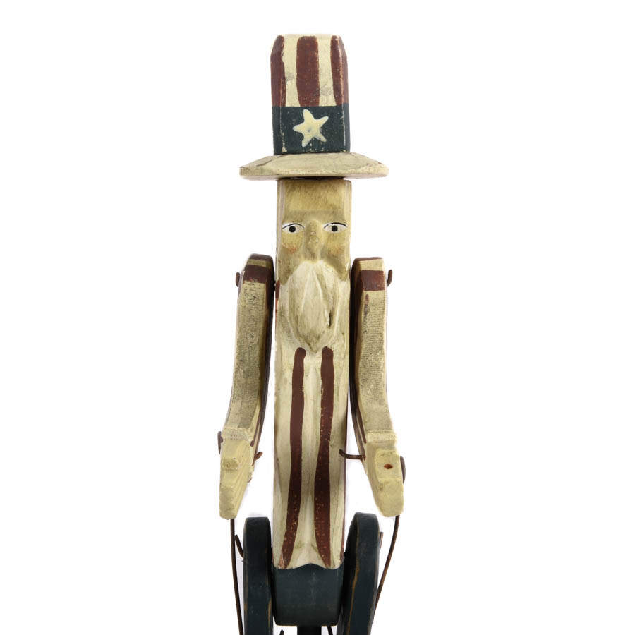 Chris Flesher Folk-Art Style Uncle Sam Motion Figure-6